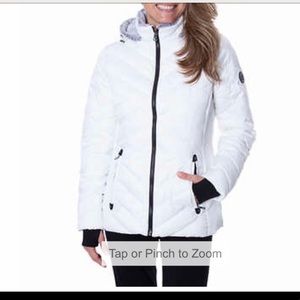 Nautica Women’s White puffer jacket size medium